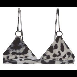 Mikoh leopard bikini top - NWT